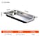 Stainless steel gastronorm (GN) container/pan 1/1 (530 x 325 x 40 mm) Capacity: 5.1 liters, Value Pack of 3 pieces