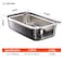 Stainless steel gastronorm (GN) container/pan 1/1 (530 x 325 x 150 mm) Capacity: 20 liters, Value Pack of 3 pieces