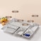 Stainless steel gastronorm (GN) container/pan 1/1 (530 x 325 x 200 mm) Capacity: 28 liters, Value Pack of 3 pieces
