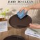 Durable Round Anti Skid Serving Tray, Stackable, Size: 35 cm,  Black,  Value Pack of 12 Pcs