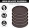 Durable Round Anti Skid Serving Tray, Stackable, Size: 40 cm,  Black,  Value Pack of 12 Pcs