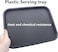 Durable Rectangular Anti Skid Serving Tray, Stackable, Size: 30 x 40 cm,  Black,  Value Pack of 12 Pcs