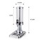 Stainless Steel Cereal Dispenser - Double Head, 6 Liter