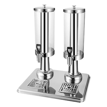 Stainless Steel Cereal Dispenser - Double Head, 6 Liter
