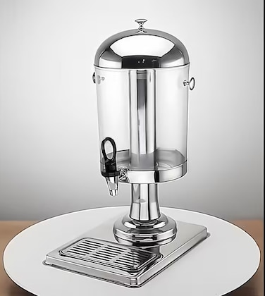 Stainless Steel Dome Cover Juice Dispenser, 8 liter