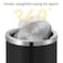 9 Liter 360&deg; Swing Lid Trash Bin Black Matte