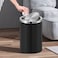9 Liter 360&deg; Swing Lid Trash Bin Black Matte