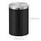 9 Liter 360&deg; Swing Lid Trash Bin Black Matte