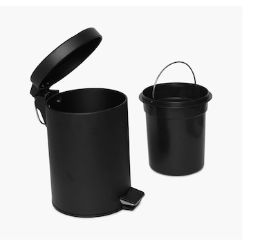 5 Liter (Black) Round Dust Bin