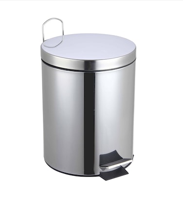 5 Liter Stainless Steel Round Dust
