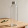 BPA-Free Borosilicate Glass Bottle with Stainless Steel Lid, 750 ml Pack of 6 pcs