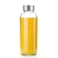 BPA-Free Borosilicate Glass Bottle with Stainless Steel Lid, 750 ml Pack of 6 pcs