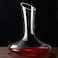 Red Wine Decanter - Hand Blown, Lead-Free Crystal Glass Decanter - Full Bottle (1.8L)