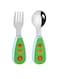 Kiddo Animals Kids Spoon and Fork Cutlery Set with Case