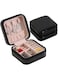 Premium PU Leather Jewelry Box Organizer &ndash; Travel-Friendly, Compact Storage for Rings, Earrings, Necklaces   Gift for Women
