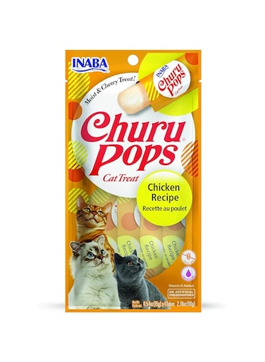 INABA Churu Churu Pops Chicken 60G/4 Sticks Per Pack
