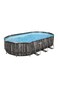 Bestway Power Steel Oval Pool Set
