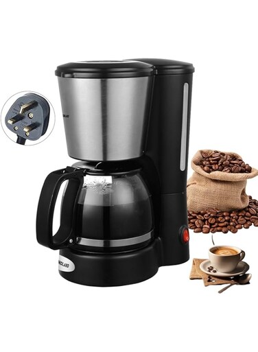 MITCMOLARD Drip Coffee Maker 1.5 Liters - Coffee Maker - Drip Coffee Machine 900w - One-Button Control Anti Drip Coffee Machine, الة قهوة مقطرة, Filter Coffee Makers Up to 12 Cups, Black