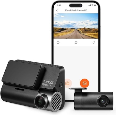 70mai 4K Dual HDR Dash Cam A810-2 Set (International Version)
