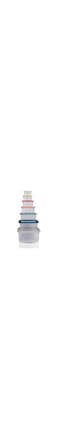 FEELINGS FOOD CONTAINER PLASTIC W/RAINBOW LIDS SET (7, Square)
