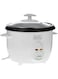 BLACK+DECKER Rice Cooker, 400W, 1L Capacity, Removable Nonstick Bowl, Steaming Tray, Glass Lid, Cool-Touch Design, Auto Warm Function, Water Level Indicator, Quick Meals, 220-240V, White - RC1050-B5