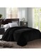 1 Piece Soft Blanket King Size Flannel Black 220x200cm