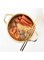 Korean Ramen Noodles Pot Breakfast Cooking Soup Pot Golden Noodle Pot Aluminum Soup Pot with Lid Milk Egg Ramen Pot Cookware(18CM)