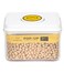 Homesmiths Airtight 1L Rectangular Food Storage Container with Pop-Up Lid, Clear, BPA-Free, Stackable for Kitchen &amp; Pantry Organization
