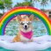 VICKEA Inflatable Rainbow Cloud Drink Holder, Pool Float Party Accessories for Water Fun