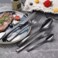 MAAC Home Sleek Black Cutlery Set for Urban Living - Set of 10 Luxurious Elegant Durable and Classic Premium Design Cutlery Set Perfect for everyday use, and get together, restaurant, banquet