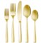 MAAC Home Opulent Gold Cutlery for Luxurious Dining - Set of 10 Luxurious Elegant Durable and Classic Premium Design Cutlery Set Perfect for everyday use, and get together, restaurant, banquet
