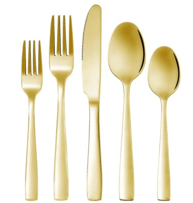 MAAC Home Opulent Gold Cutlery for Luxurious Dining - Set of 30 Luxurious Elegant Durable and Classic Premium Design Cutlery Set Perfect for everyday use, and get together, restaurant, banquet