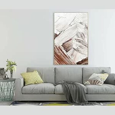 MAAC Home - فن جبال الهيبة سلسلة المناظر الطبيعية الحرفية - فن جدار قماش تجريدي - ديكور حائط عصري لغرفة المعيشة وغرفة النوم وزخارف المنزل