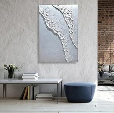 MAAC Home Ocean Horizon 3D Printed Wall Art Abstract Canvas Wall Art - Modern Decorative Wall D&eacute;cor for Living Room Bedroom Home Decorations