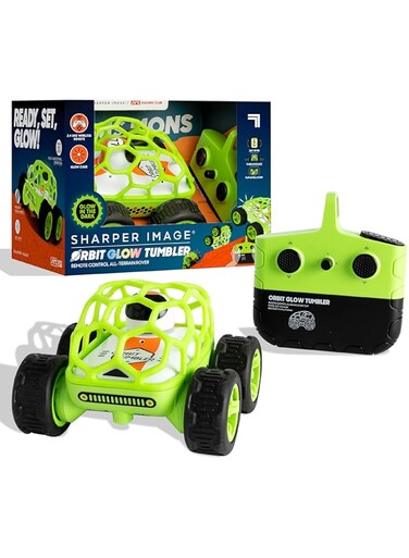 Sharper Image Remote Control Glow In The Dark Orbit Tumbler Car Toy