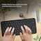 SEEKEN Mini Portable Bluetooth Keyboard - Black, Multi-Device Pairing, Premium Design, High-Quality.