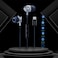 SEEKEN Wired Stereo Earphone with iOS Connector - Black, High-Resolution Audio, Long Battery Life, Premium Design, High-Quality.