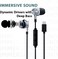 SEEKEN Wired Stereo Earphone with iOS Connector - Black, High-Resolution Audio, Long Battery Life, Premium Design, High-Quality.