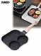 Egg Frying Pan,3-in-1 Nonstick Pan Divided Breakfast with Heat Resistant Handle,Aluminium Alloy Omelette Skillet Suitable for Gas Stove &amp; Induction Cookware