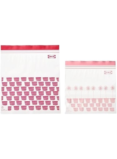 Lukadah Premium Quality Resealable Sealing Bags-ISTAD-Zipper Lock-Reuseable Zipper Bags,Food Organizers-Sandwich Bags (Pack of 50-25x2.5L=25x1.2L)