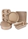 NC 5 Pieces Bakeware Set, Carbon Steel Nonstick Baking Pans,Oven Baking Set,with Springform Pan, 6-Cup Muffin Pan, Square Roasting Pan, Pizza Baking Tray, Rectangular Toast Box, Kitchen Baking Tools