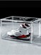 Shoe Storage Box Clear Shoe Organizer for Closet Stackable Shoe Boxes Storage Bins Foldable Shoe Rack Large Shoe Box Sneaker Holder Container Shoe Display Case with Magnetic Door (1 PCS)
