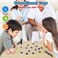 WHITE GAINS Magnetic Chess Set, 1-4 Player Portable Strategy Board Game, Educational Checkers &amp; Family Battle Chess, Travel-Friendly Magnetic Game with Storage Bag, Perfect Gift for Kids &amp; Adults