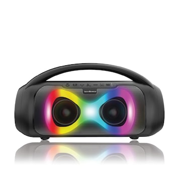 SEEKEN Soundbreeze Flow - 30W Party Speaker - Black   IPX6 Water Resistant   7-Hour Playtime   Wireless Stereo Pairing   High Sound Quality.