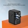 SEEKEN 20W GAN Travel Adapter - Black   Multi-Device Charging   Portable Charger   Wall Charger   Premium Design   High Quality.