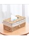 Case with Cover Hand Wooven Tissue Box Organizer Dispenser Kleenex Box with Cover Napkin Holder Napkin Dispencer For Home Office Car