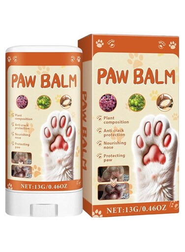 NALACAL Dog Paw Cream for Cracked Paws - 13g Moisturizing Balm for Dogs &amp; Cats - Vegan, Lick-Safe, Natural Formula for Dry &amp; Cracked Paws - Soothes and Repairs Paw Health