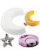 LCHYI&reg; Ramadan Decorations Eid Mubarak Cookie 3D Moon Shape And Star Mold, Silicone Mousse Cake Pizza Bread Baking Mold Ramadan Islamic Eid Ramadan Party Cake Cake Baking Tools Ramadan Gifts (A)