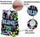 SamPartyShop Slime Goodie Bags-24 Pcs Slime Party Favors Candy Bags with Stickers, Slime Goody Gift Treat Bags Slime Themed Birthday Party Supplies