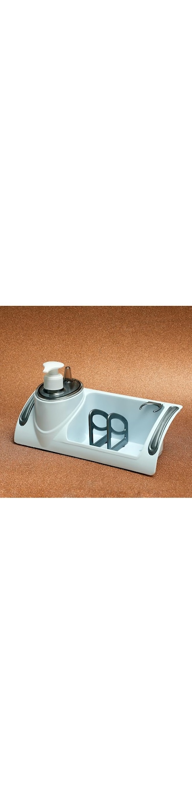 Delcasa DC2622 Sink Organizer, Grey/White